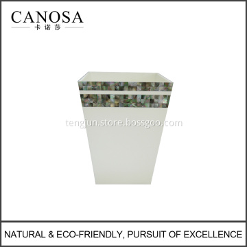 Wholesale Handmade Black Mother of Pearl Waste Basket